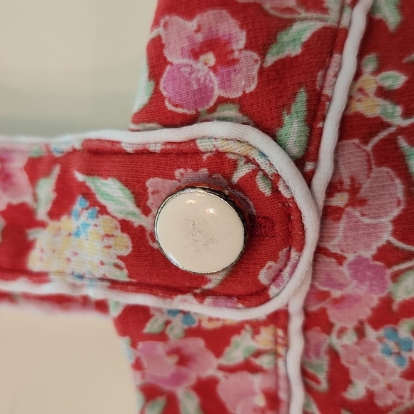 Janie Jack Red and Pink Floral Sleeveless Dress Size Small - Picture 10 of 10